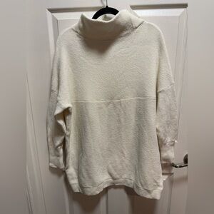 Free People Cream mock Turtleneck Sweater - Women's Cozy Knit size M
